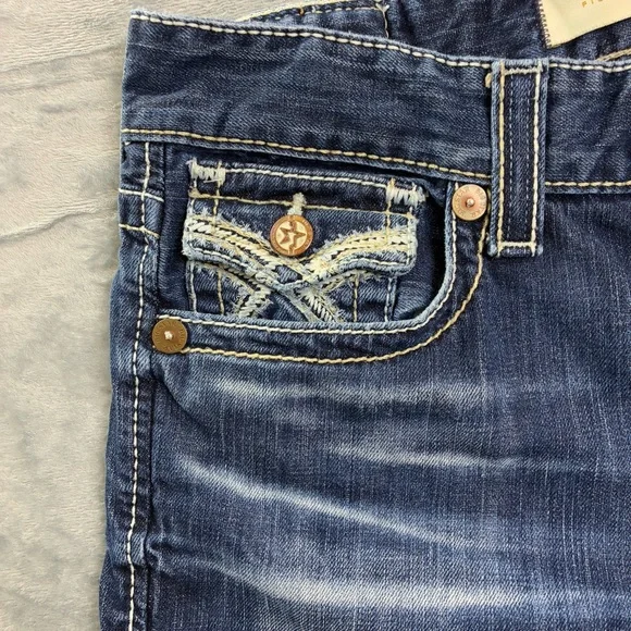 Big Star Pioneer Boot Mens Jeans Size 33L Distressed Cowboy Western Rodeo - Picture 10 of 16